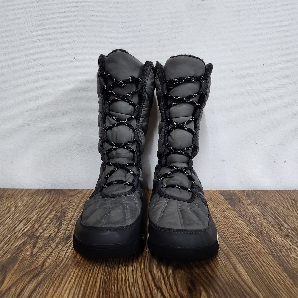 Sorel Whitney II Tall Lace Waterproof Like New Gray Boots Women's Size 10 - Picture 5 of 15